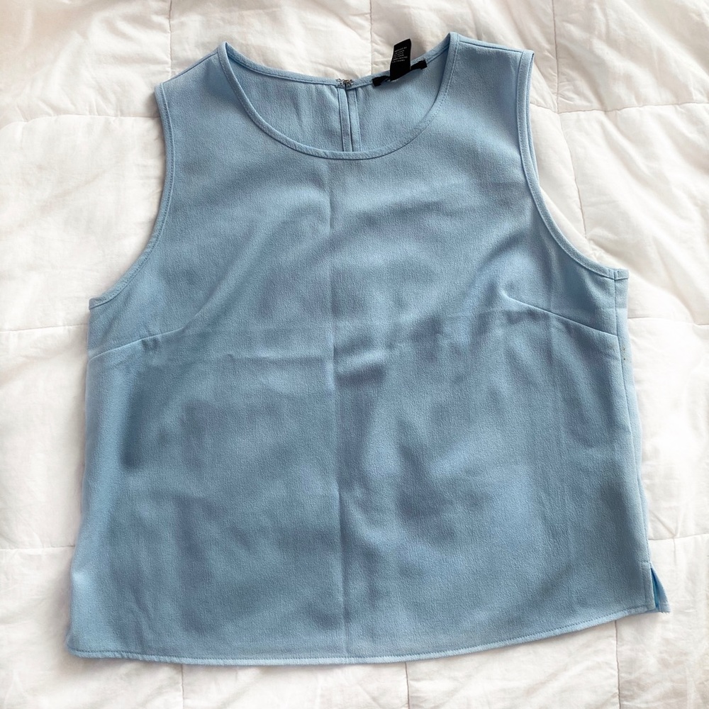 Baby Blue Sleeveless Top